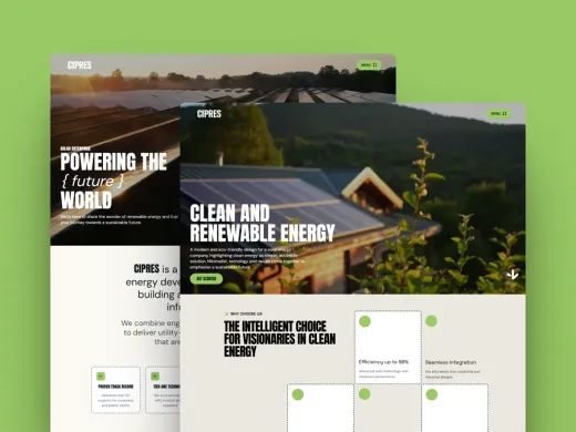Cipres Solar template preview