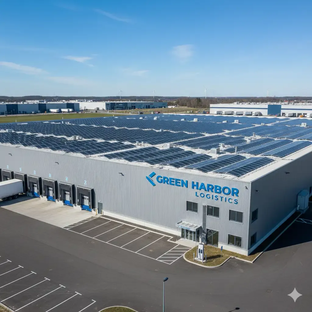 Commercial Warehouse Solar Array